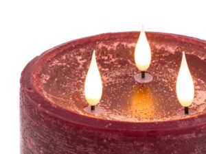 LED 3 Wick Candle