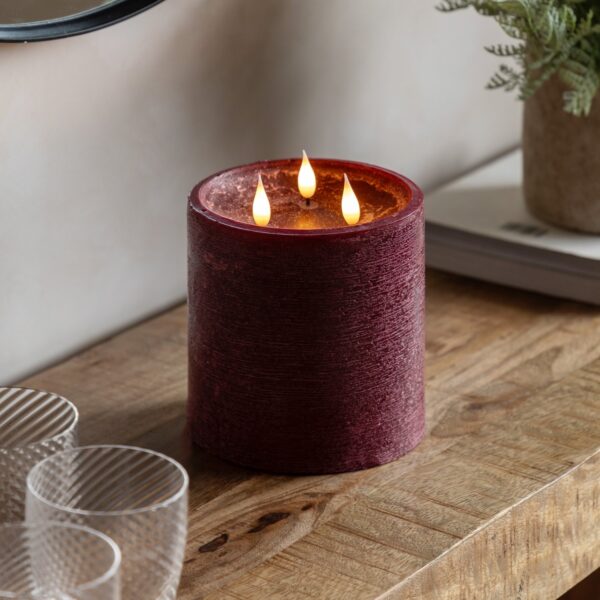 LED 3 Wick Candle