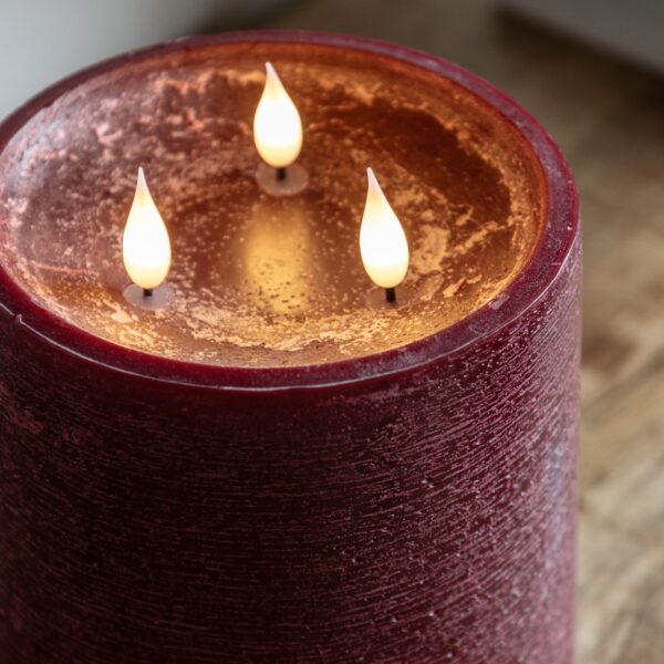 LED 3 Wick Candle