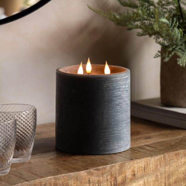LED 3 Wick Candle