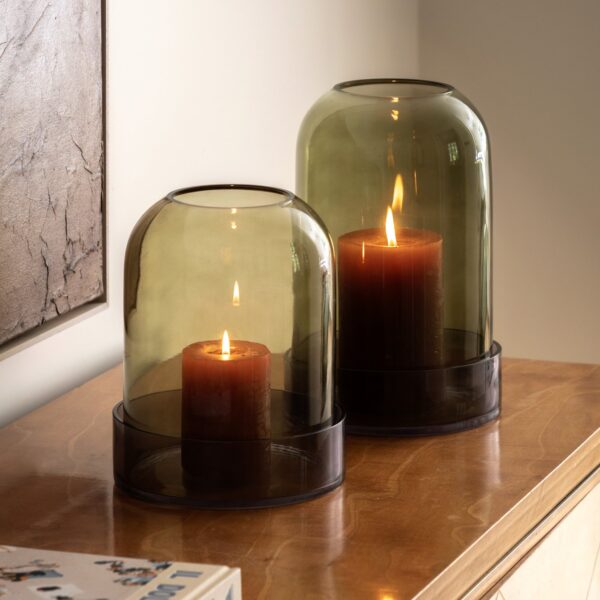 Tamar Smoked Candle Holder