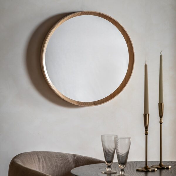 Cedar Round Mirror