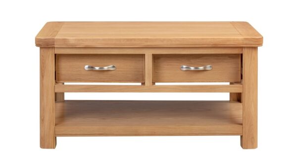 Chatsworth Oak Coffee Table with 2 Drawers