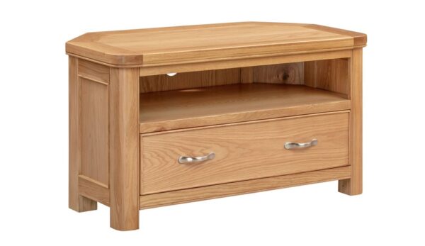 Chatsworth Oak Corner TV Unit