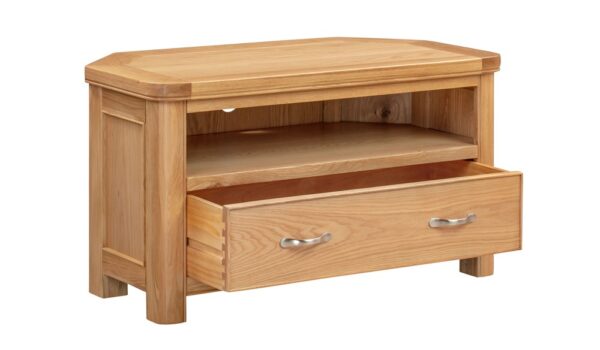 Chatsworth Oak Corner TV Unit