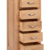 Chatsworth Oak 5 Drawer Tall Chest