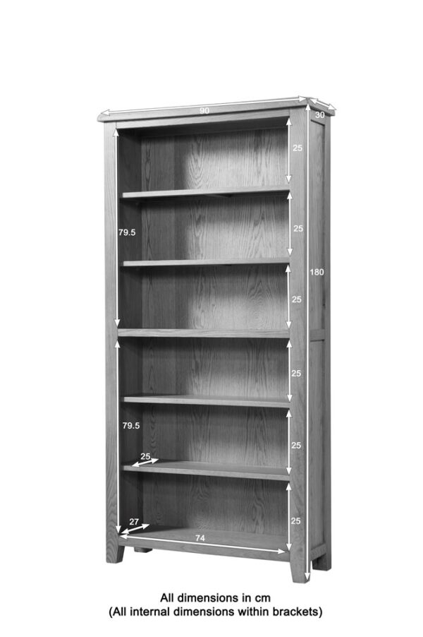 DF-PAP-25-09_25-09_image4_BW_sizes Shrewsbury 180cm Bookcase