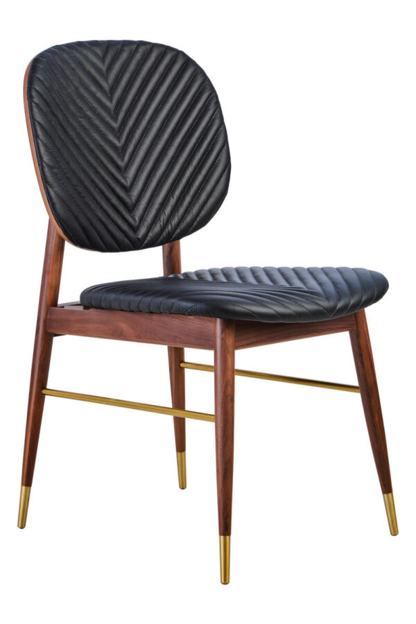 Z5501931_01__53678.1777542761.jpg Kenso Walnut Wood and Leather Dining Chair Seconds