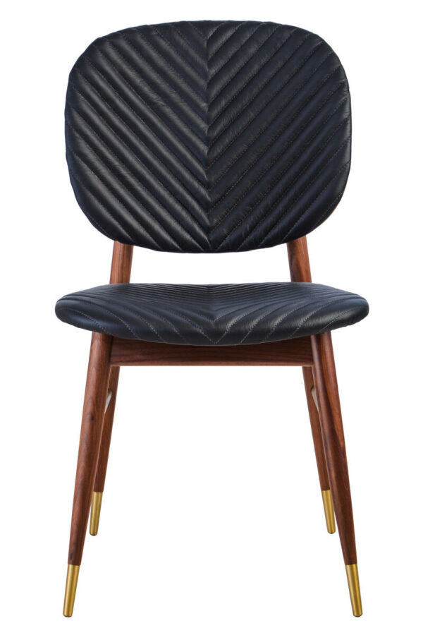 Z5501931__83535.1777542761.jpg Kenso Walnut Wood and Leather Dining Chair Seconds