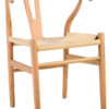 Lyon Wishbone Grey Curved Chair Seconds