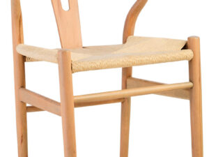 Lyon Wishbone Grey Curved Chair Seconds
