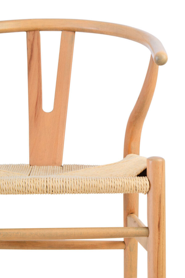 Lyon Wishbone Grey Curved Chair Seconds