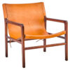 Inca Brown Leather Sling Chair Seconds