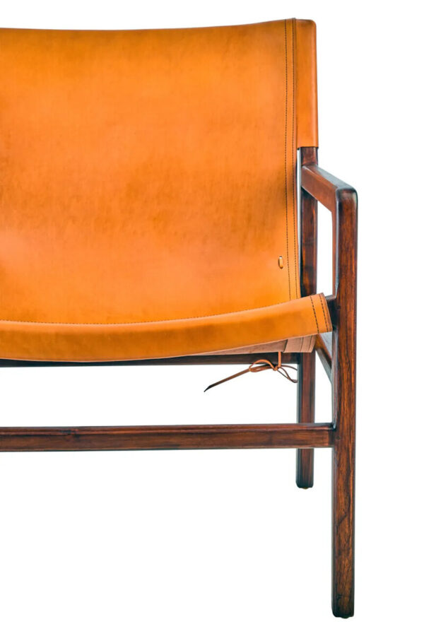Inca Brown Leather Sling Chair Seconds