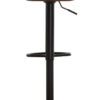 Dalston Brown Set Of Two Leather Effect Bar Stools