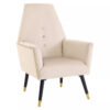 Loretta Wine Velvet Chair With Black Wood And Gold Finish Legs