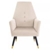 Loretta Wine Velvet Chair With Black Wood And Gold Finish Legs