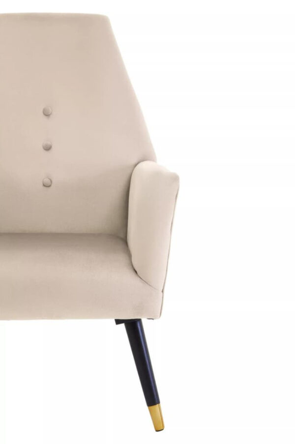 Loretta Wine Velvet Chair With Black Wood And Gold Finish Legs